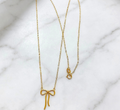 18k Ribbon necklace
